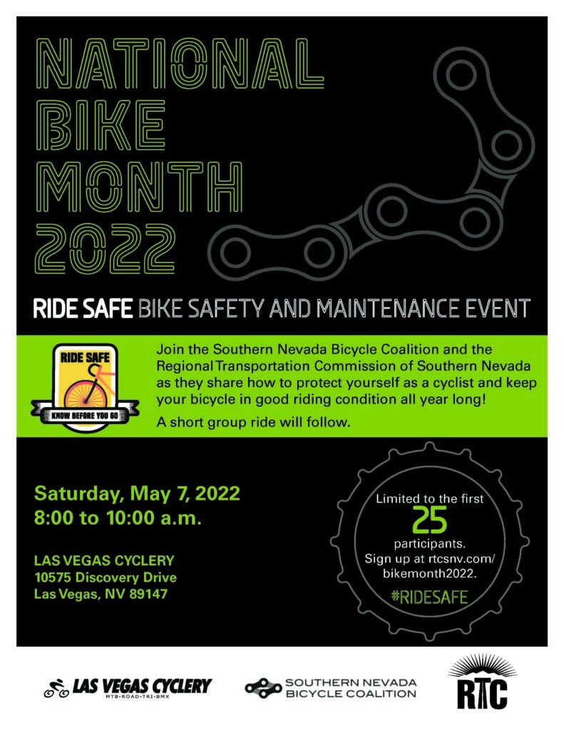 Las Vegas Bike Month Flyer 2022